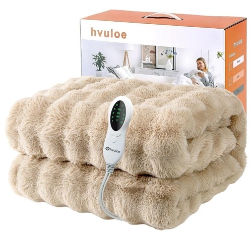 Heated throw 160x130cm plush - throw,, 160x130cm,