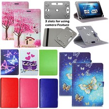 Universal PU Leather Stand Cover Case For Lenovo Tab M8 M10 E7 E8 E10 Tablet