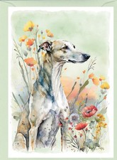 Greyhound Dog Greetings Card