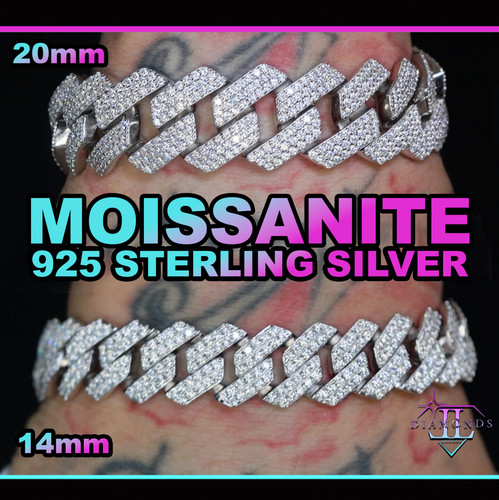 Moissanite cuban link - moissanite,