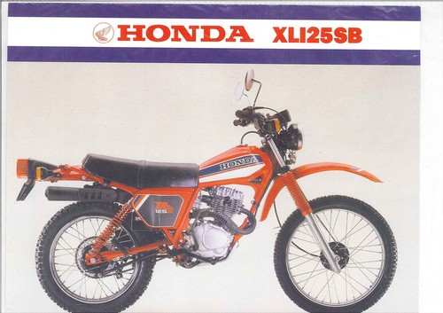 1981 honda xl125sb off - honda, on/off