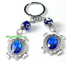 Turkish Evil Eye (D9) Keyring Good Luck Nazar Eye Talisman Lucky Charm Key Ring