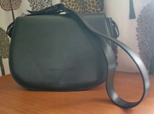 Black smooth leather - leather, saddle