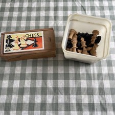 Quality K and C London Chess Set In Wooden Box Along With Another Chess Set