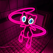 Mew Pokemon Neon Light -