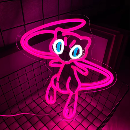 Mew pokemon neon light - neon,
