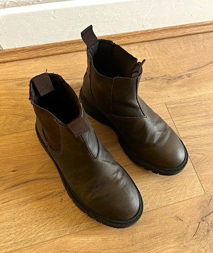 Zara chelsea ankle boots brown - ankle,