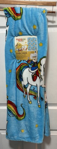 Rainbow brite blue plush - rainbow, throw
