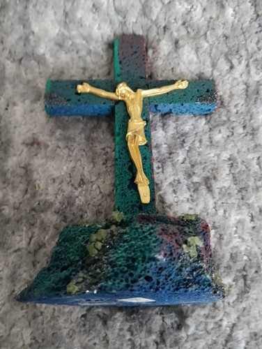 Vintage jesus crucifix unusual - vintage,
