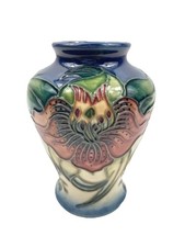 Moorcroft England Anna Lily Miniature Vase Floral 98’ William Moorcroft Early