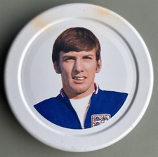 Cadbury Schweppes Football Jam Jar Lid 1971 1972 Martin Peters England Hartley