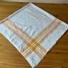 Vtg Damask Weave Square Linen