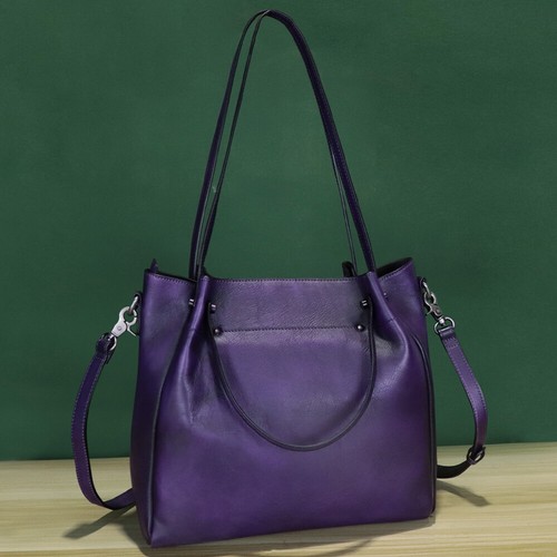 Genuine leather purses tote - leather,