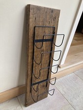 Rustic Wine rack wall mounted - Rustic Wood And Metal