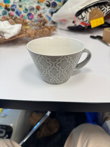 Large grey pattern - large, mug