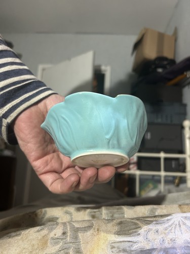 Carlton ware blue leaf bowl - ware,