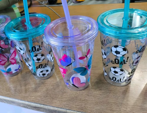 Glass with lids straws for - lids,