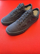 VANS Unisex Old School Low Top Trainers Black, Waffle Sole VANS Branding Size 9