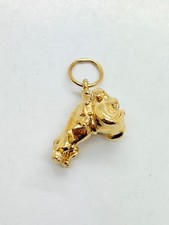 9ct Yellow Solid Gold Bulldog Pendant