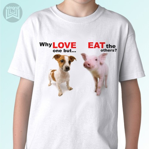 Vegan shirt top - t, vegetarian