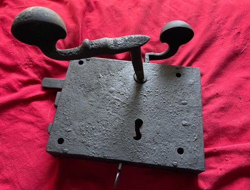 Antique metal elbow - metal, lock