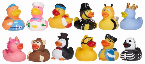 New rubber duck - new, costumes