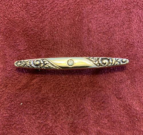 Avon signed gold silver - avon, tone