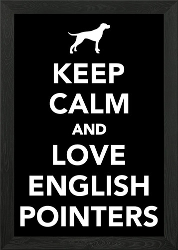 English pointer framed wall - pointer,