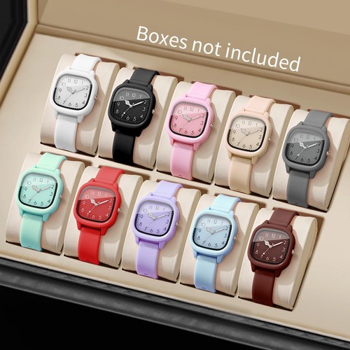 Silicone quartz wristwatches - silicone,