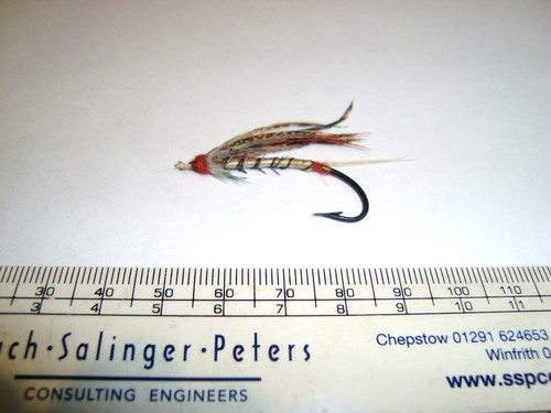 Vintage fishing old - , salmon
