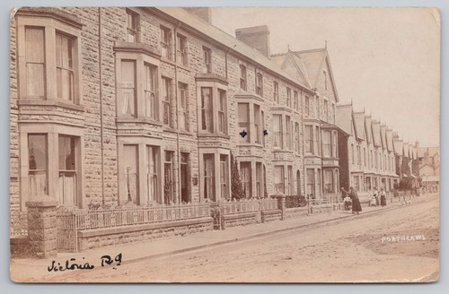 Victoria road porthcawl - victoria, rppc
