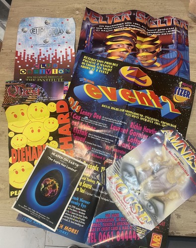 1990s rave flyer poster - flyer,