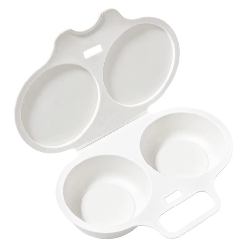 Microwave egg poacher with lid - microwave,