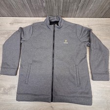 Guinness Herringbone Full Zip Fleece Lined Jacket Dark Smoke Size XL Official