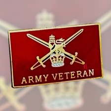 British Army Veteran Crest pin