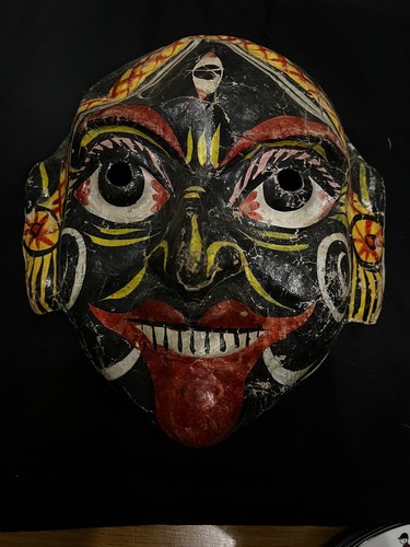 Vintage papier mâché tribal - papier,