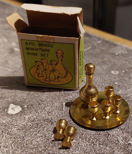 Vintage brass decanter - vintage,