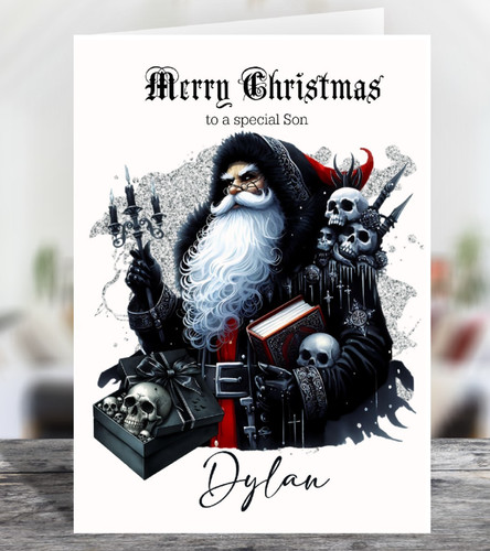 Gothic santa skulls - santa, &