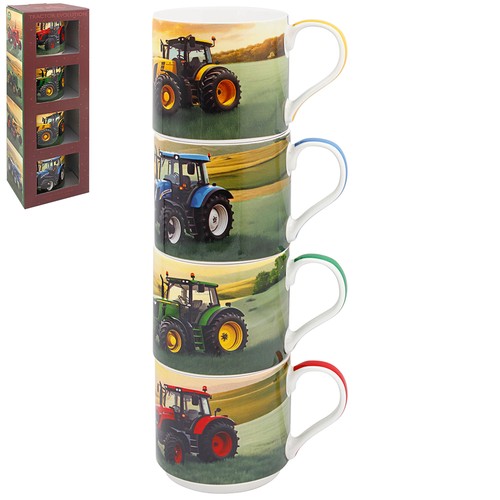 Tractors stacking mugs set - stacking, 4