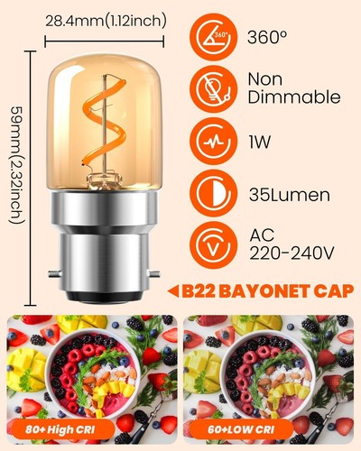 Klarlight b22 bayonet led - 1w,