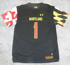 Rare Large Maryland Terrapins USA College Football Jersey Under Armour