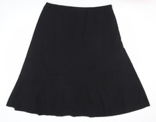 Slimma Women’s Black Size 22 A-Line Midi Skirt Lined Plus