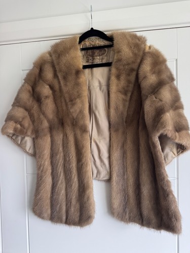 Vintage mink fur stole wrap