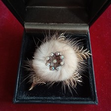 Vintage 50s Mink White Fur