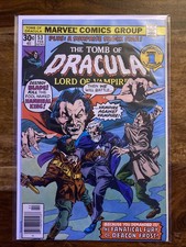 Tomb Of Dracula 53. VF/NM. 1977. 1st Cover App Of Deacon Frost. Features Blade
