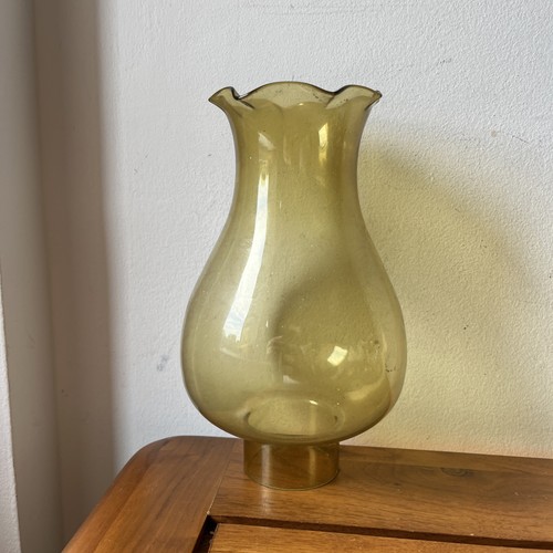 Ruffle top glass shade - top,
