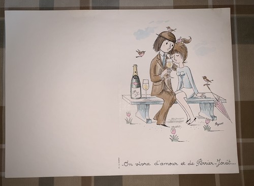 Champagne menu perrier jouët - perrier,