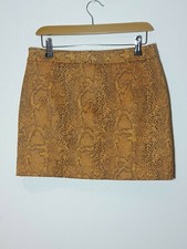 PULL & BEAR SKIRT Size 12 Snake Skin Effect  15" Ethnic Mm