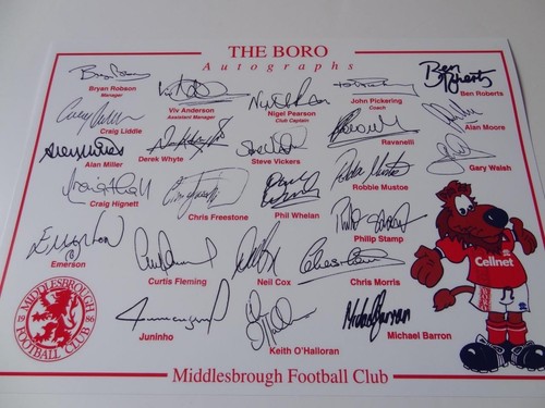 Middlesbrough 1996 squad - 1996-97,