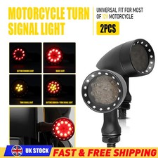 2PCS Black Motorcycle Bullet